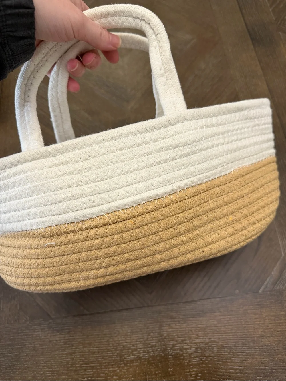 Cream and Tan Quilted Baby Changing Basket - Soft Quilted Moses Basket